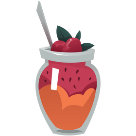 Raspberry dessert clipart