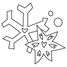 Free snow symbol black and white clipart