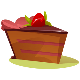 Strawberry cake clipart