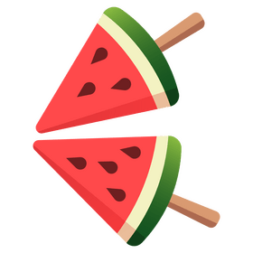 Watermelon triangles png clipart