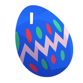 Easter eggs illustration clipart