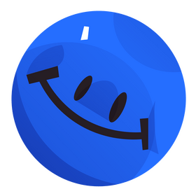 Blue smiley face, emoji free clipart