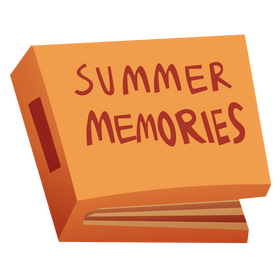 Summer memories album clipart
