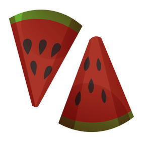 Free watermelon slices clipart