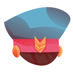 Cartoon police officer hat clipart