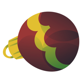 Christmas tree ball clipart