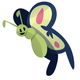 Cartoon butterfly clipart