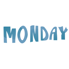 Monday sign clipart