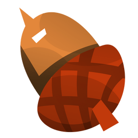 Cartoon acorn clipart