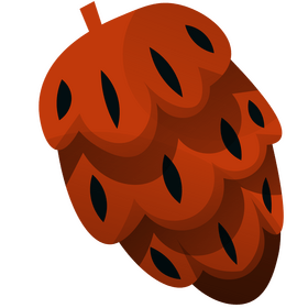 Cartoon fir cones clipart