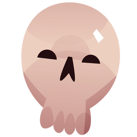Skull illustration clipart