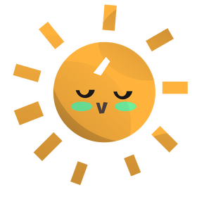 Cartoon sun clipart