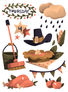 Thursday elements vector