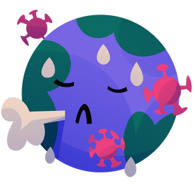 Coronavirus global pandemic clipart