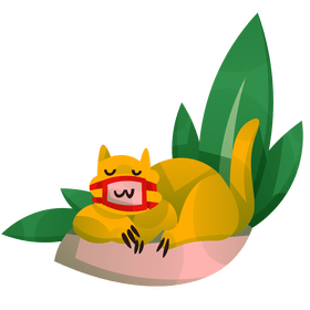 Isolation cat cartoon clipart