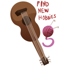 Isolation routine hobbies, find new hobbies clipart