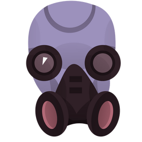 Medical respirator mask clipart