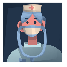 Personnel health worker during coronavirus pandemic clipart