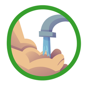 Washing hands cartoon clipart