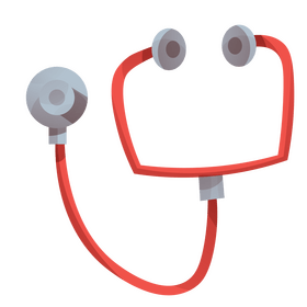 Stethoscope cartoon clipart