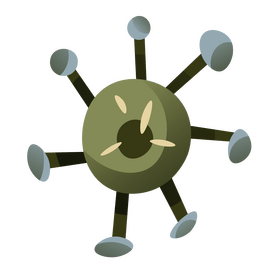 Bacteria germ clipart