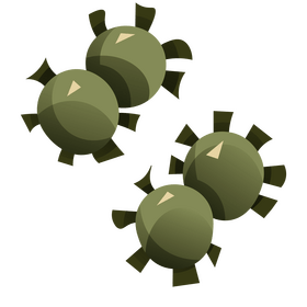 Micro viruses clipart