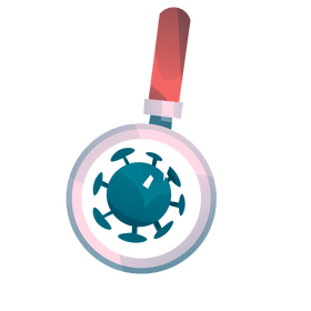 Coronavirus cell discovery cartoon clipart