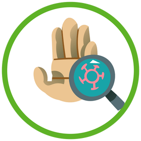 Clean hands to protect coronavirus cartoon clipart