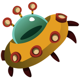 Free alien ship clipart
