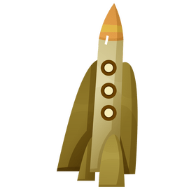 Cartoon rocket, free spaceship clipart