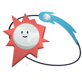 Burning comets free clipart