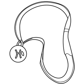 Gold medal black and white clipart