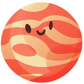 Happy jupiter smiling clipart