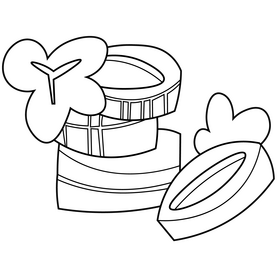 Gold coins cartoon black and white clipart