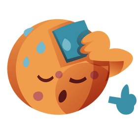 Hot mercury heating emoji clipart