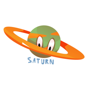 Saturn planet illustration clipart