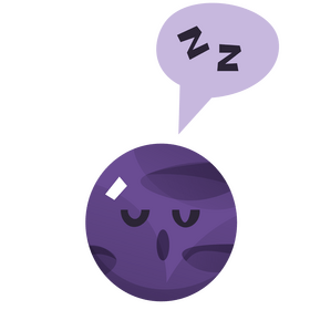 Sleeping planet illustration clipart