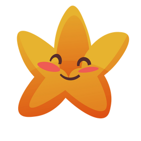 Happy star emoji clipart