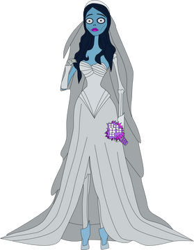 Corpse bride drawing clipart