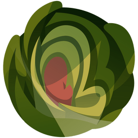 Artichoke cut top clipart