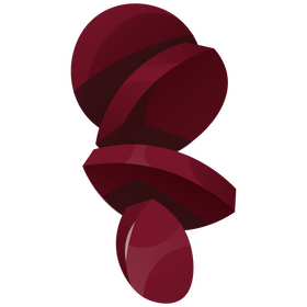 Beetroot circles clipart