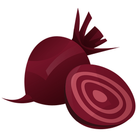 Free beetroot cut in half clipart