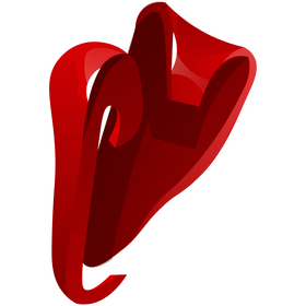 Red bell pepper cut slices clipart