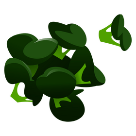 Broccoli head clipart