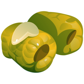 Corn with butter clipart