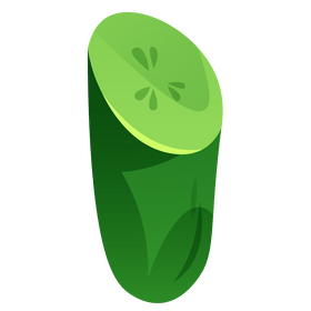 Cucumber half clipart