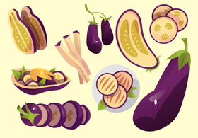 Eggplant vector