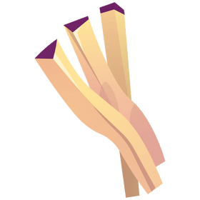 Eggplant sticks clipart