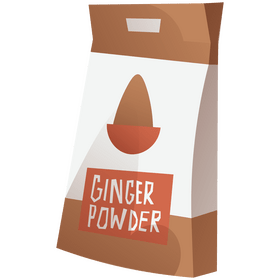 Ginger powder clipart