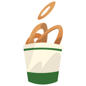 Onion rings clipart